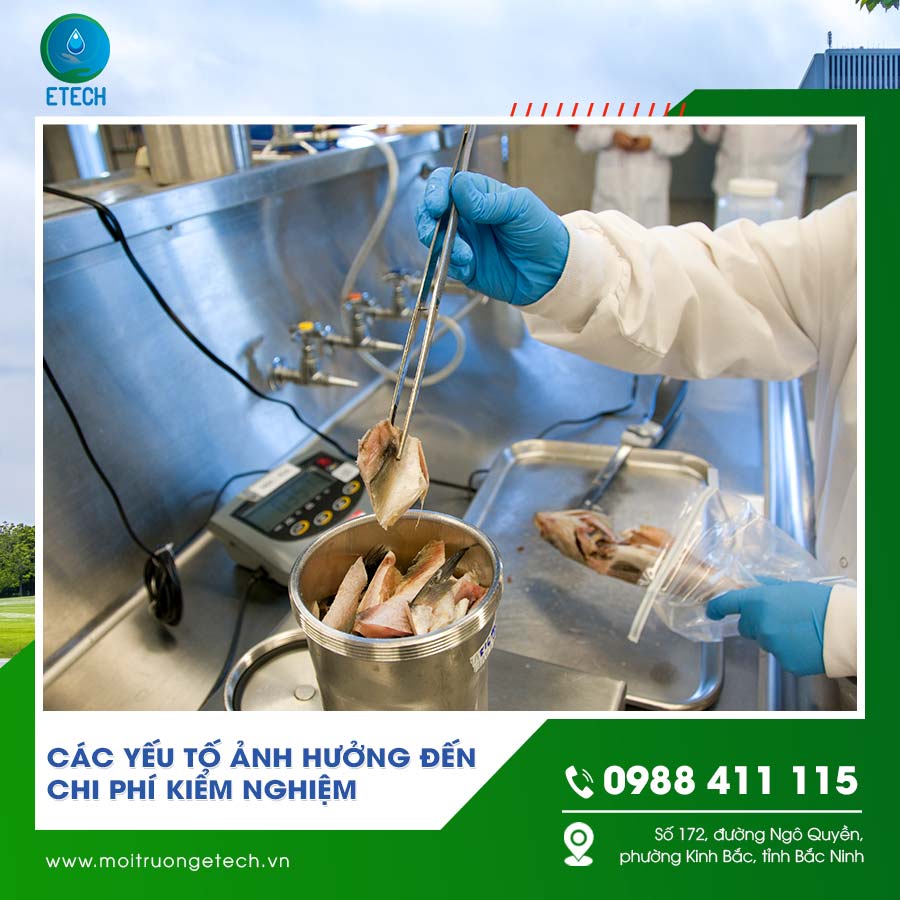 Các yếu tố ảnh hưởng đến chi phí kiểm nghiệm thực phẩm