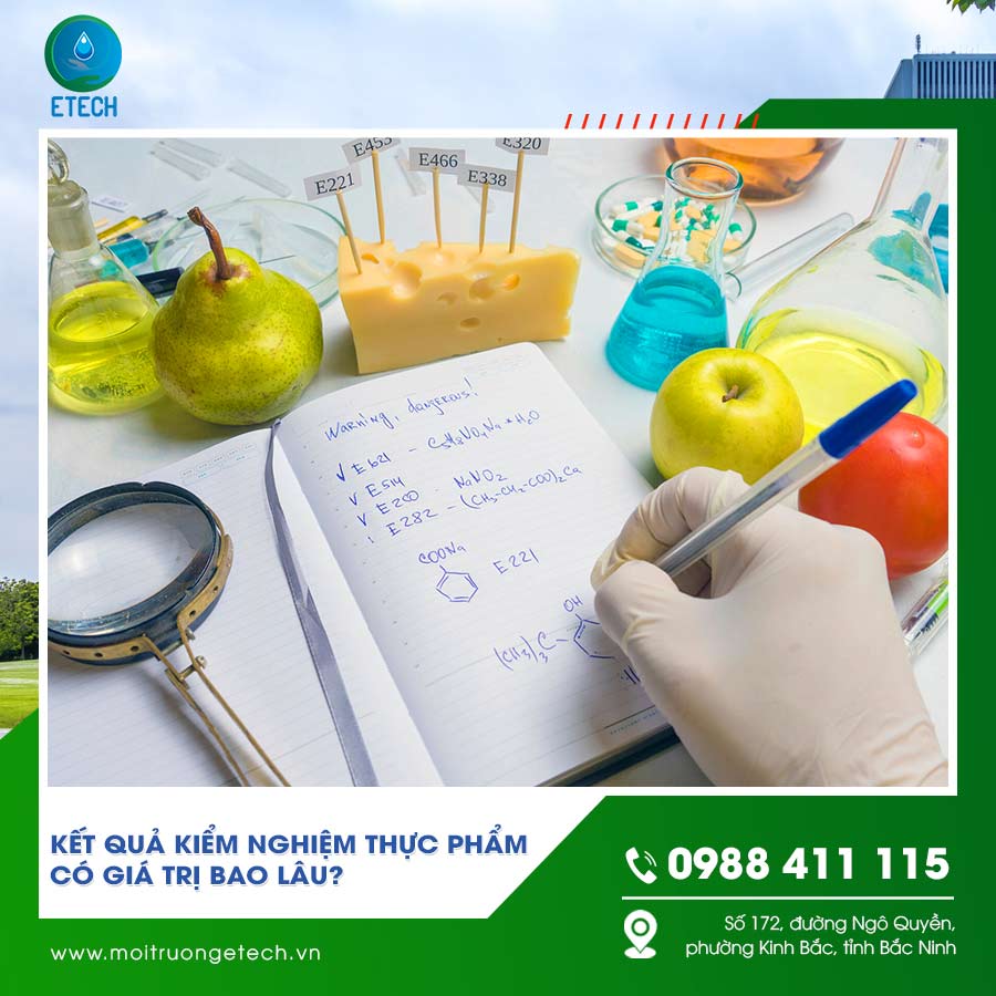 Kết quả kiểm nghiệm thực phẩm có giá trị bao lâu?