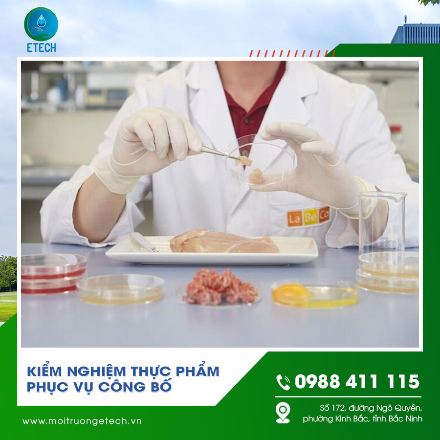 Kiểm nghiệm thực phẩm phục vụ công bố