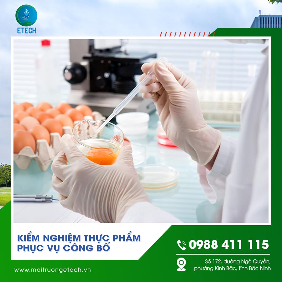 Kiểm nghiệm thực phẩm phục vụ công bố