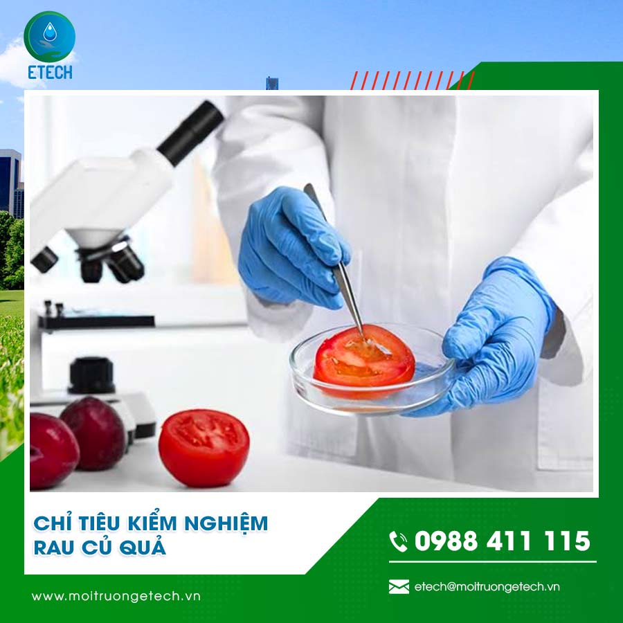 Chỉ tiêu kiểm nghiệm rau củ quả